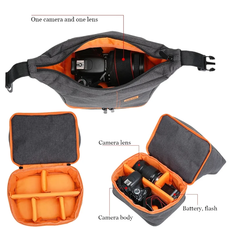 ASDS-ポータブルシングルショルダーバッグデジタル一眼レフカメラ用防水ケースキヤノンニコンソニー一眼レフ写真撮影フォトバッグ