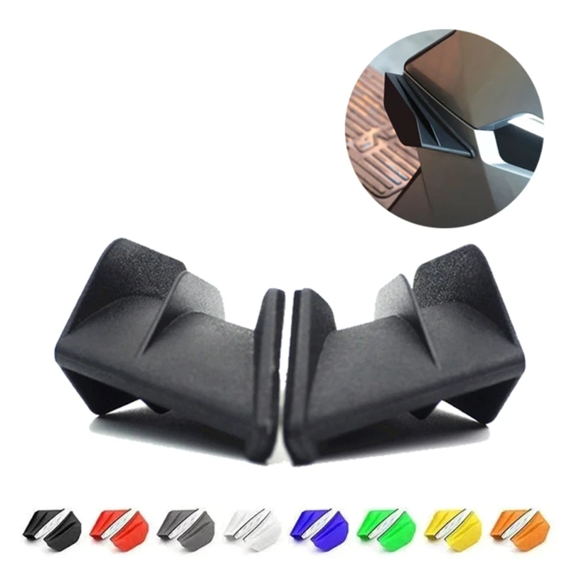 Dynamic Motorcycle Wing kit Motorbike Aerodynamic Motorcycle Winglets Wind Deflectors with Adhesive D7YA