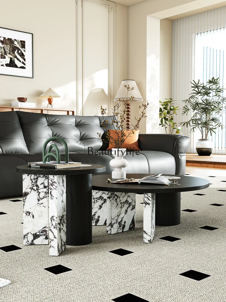 

Coffee Table Living Room Home Solid Wood Light Luxury High-Grade Sense Small Apartment