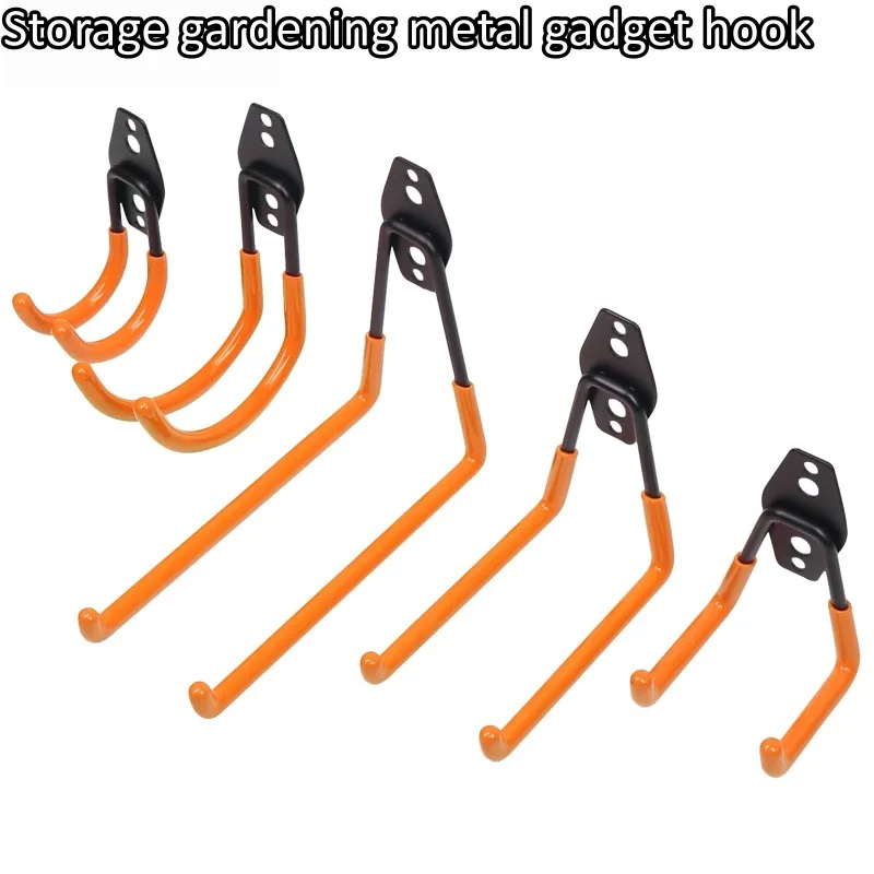 Garage Storage Tool Hook Warehouse Hardware Strong Load-bearing Hook Up Tool Storage Wall Metal Hook Garage Garden Tools