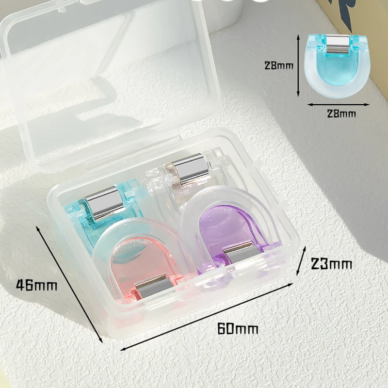 1 Box Multi-functional Acrylic Clip Transparent Paper File Document Classification Clips Index Holder Clamp Office Sorting