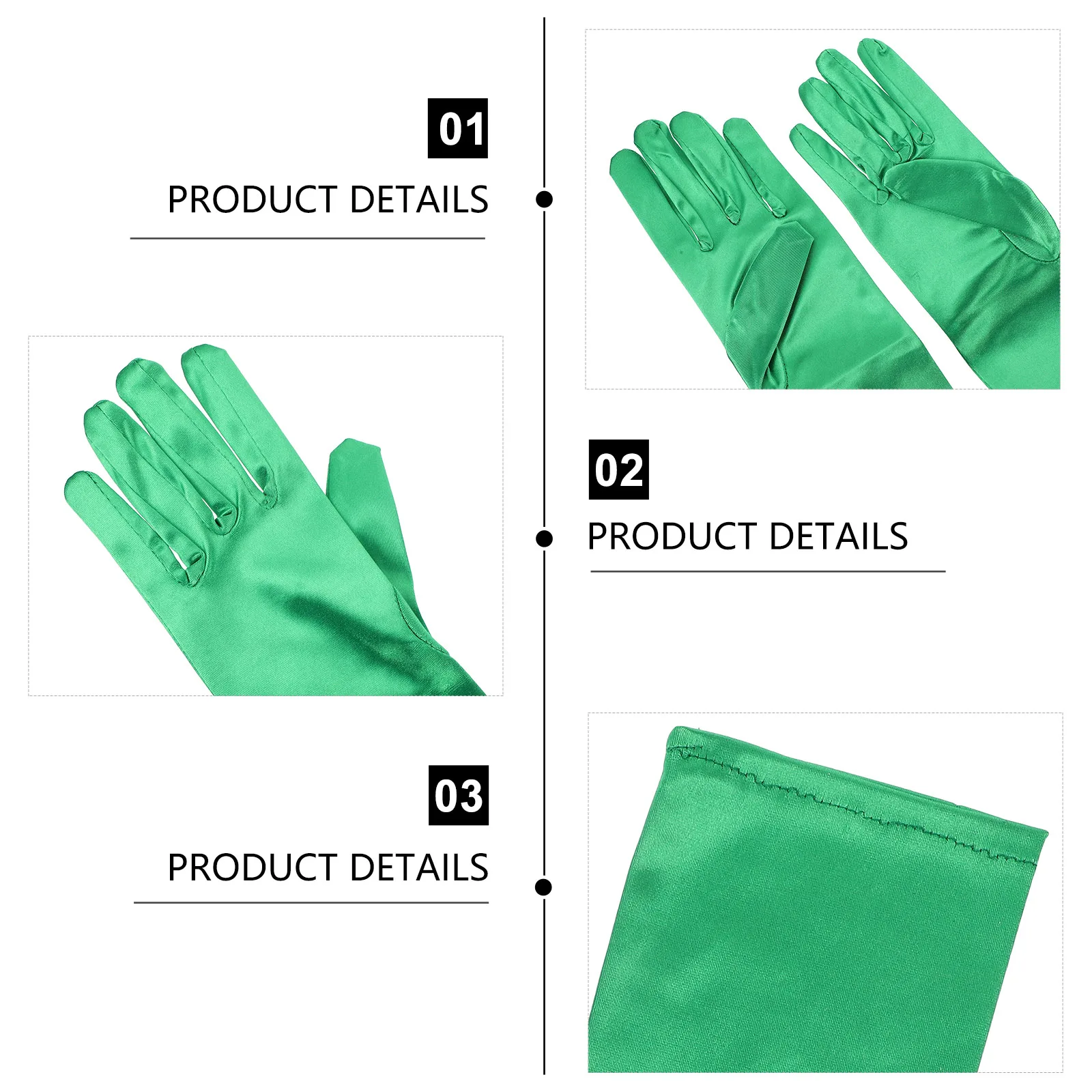 

St Patrick's Day Gloves Long Sleeve Mitten Props Party Accessories Festival Costume Premium Polyester Durable Soft Comfortable