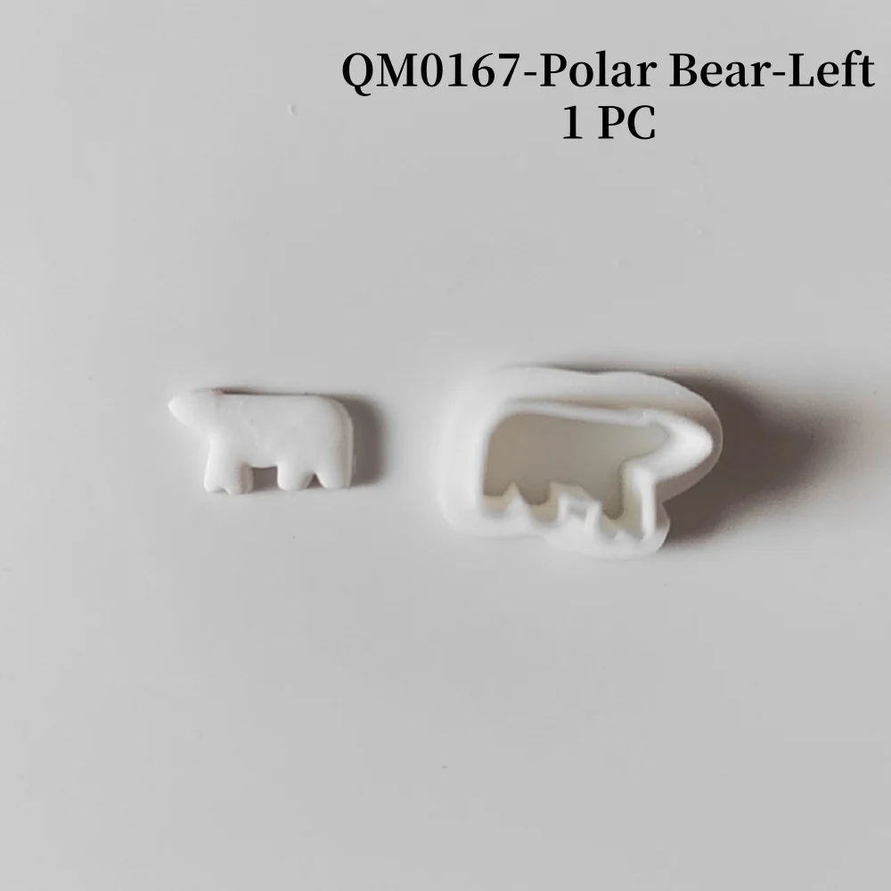 Mini-Tiere, weiche Keramik, Polymer-Ton-Schneider, Welpe/Elefant/Fuchs/Eisbär/Schwan, Formen für Schmuck, Anhänger, Ohrringe, Herstellung von Form – Detail 5