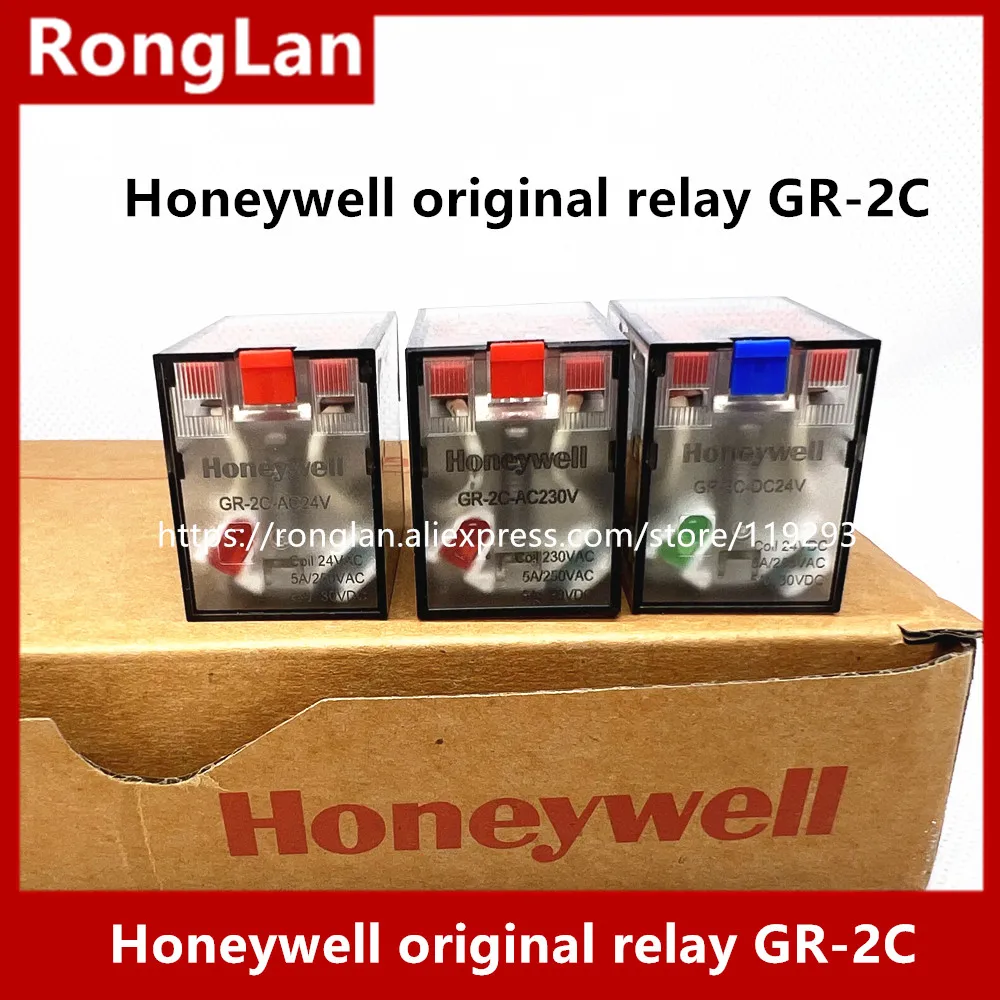 Honeywell genuine original relay GR-2C-DC24V GR-2C-AC24V GR-2C-AC230V GR-2C-DC12V GR-2C-AC380V GR-2C-AC110V 8 feet 2CO 5A--10PCS