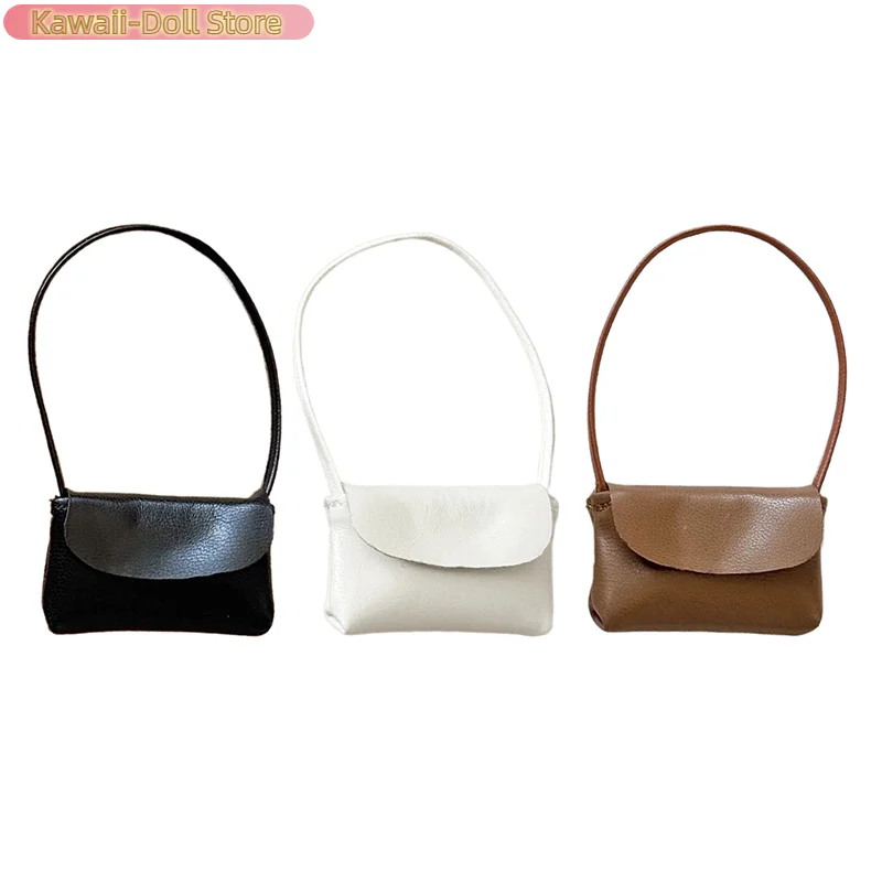 新しい 15-17 センチメートル人形ハンドバッグ女性革バッグ PU レザー財布アクセサリードールハウス装飾ごっこ遊びおもちゃ