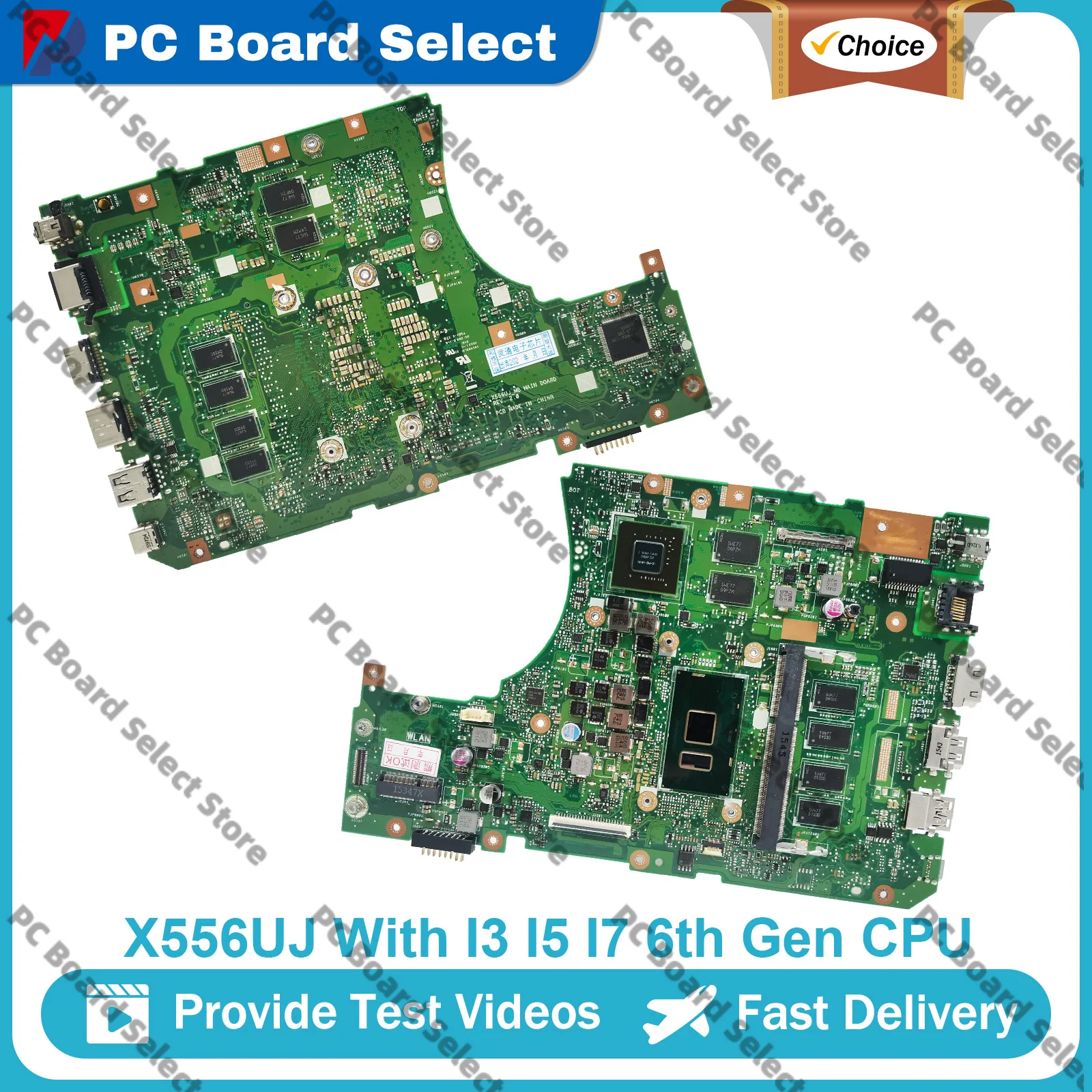 x556uj-ノートパソコンのマザーボード-asus-fl5900u-x556u-x556uq-x556uf-x556uv-r558u-x556uqk-x556urk-vm591u-メインボード-i3-i5-i7-cpu-付き