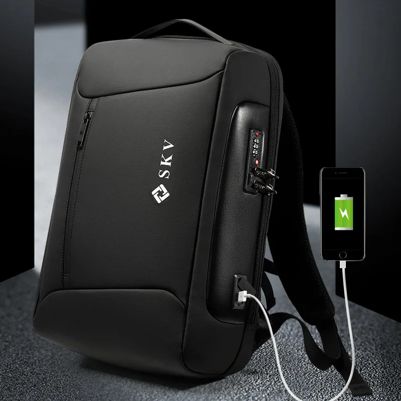 Business Backpack Men Luxury Anti-theft Waterproof School Laptop Backpacks USB Charging Travel Bag Aesthetic Backpack Design