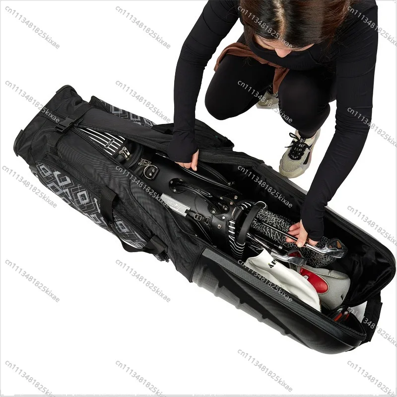 For Hard Shell Foldable Golf Air Bag, Anti-Collision Wear Wheel Golf Consignment Bag