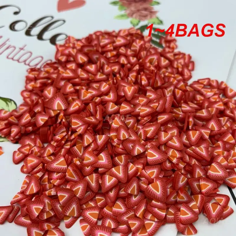 1~4BAGS Decor Lip Gloss Versatile Unique Stylish Popular Convenient Hot Lipstick Decor Filler Gel Beauty Fruit Slices Filler