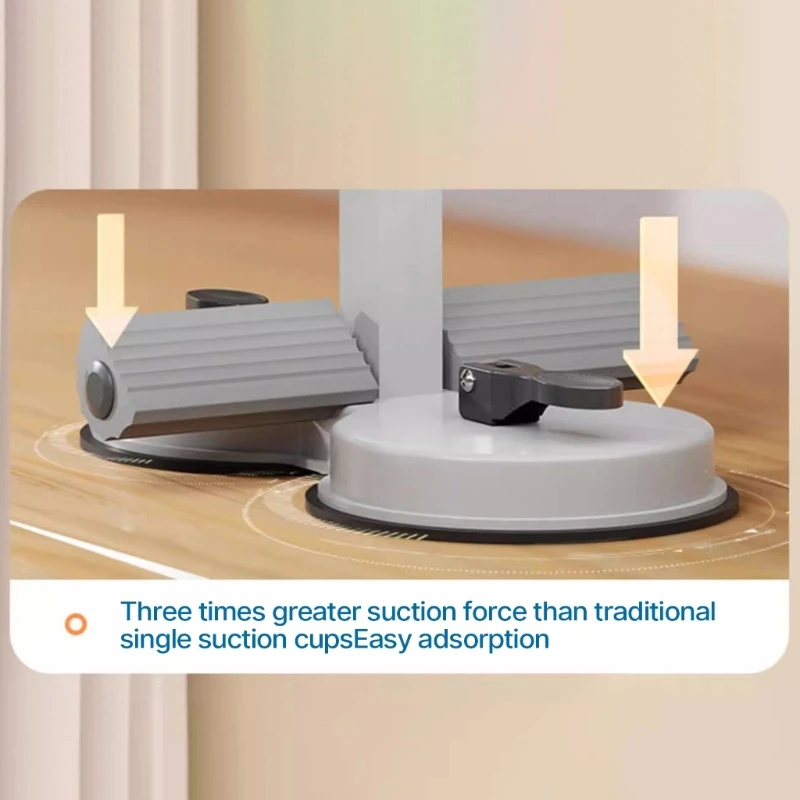 

Floor Sit Up Bar Portable Sit Up Tool with Strong Suctions Cups for Fitness