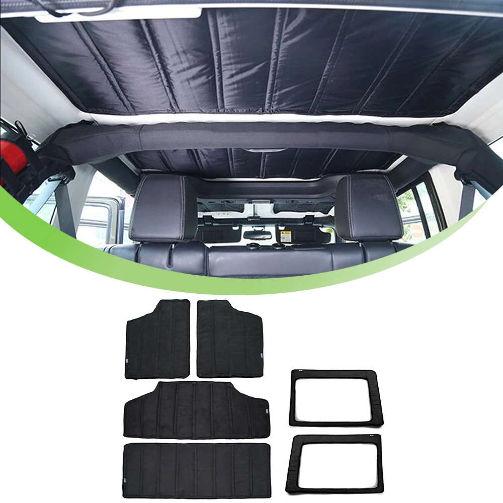 Auto Dak Warmte Isolatie Cover Achterruit Katoen Binnenmat 4 Deurs Voor Jeep Wrangler Jk 2011 2012 2013 2014 2015 2016 2017