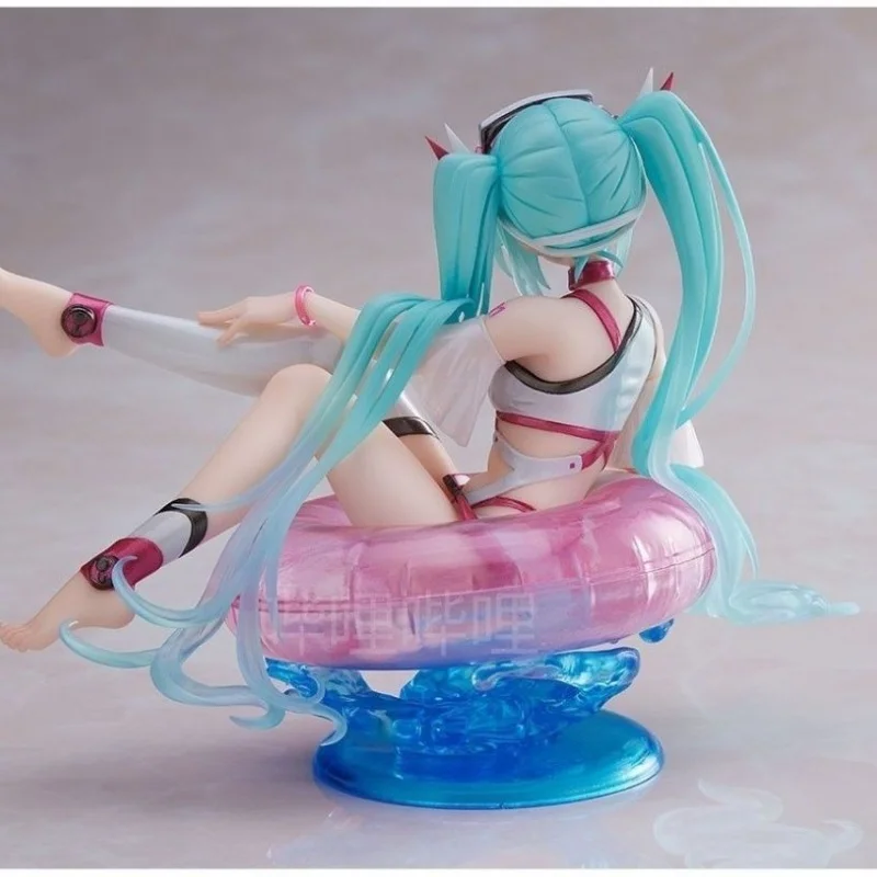 Hot Sale Taito Hatsune Miku Aqua Float Girl Pool Party 99400 Action Figure Genuine Kawaii Figurines Collect Model Birthday Gifts