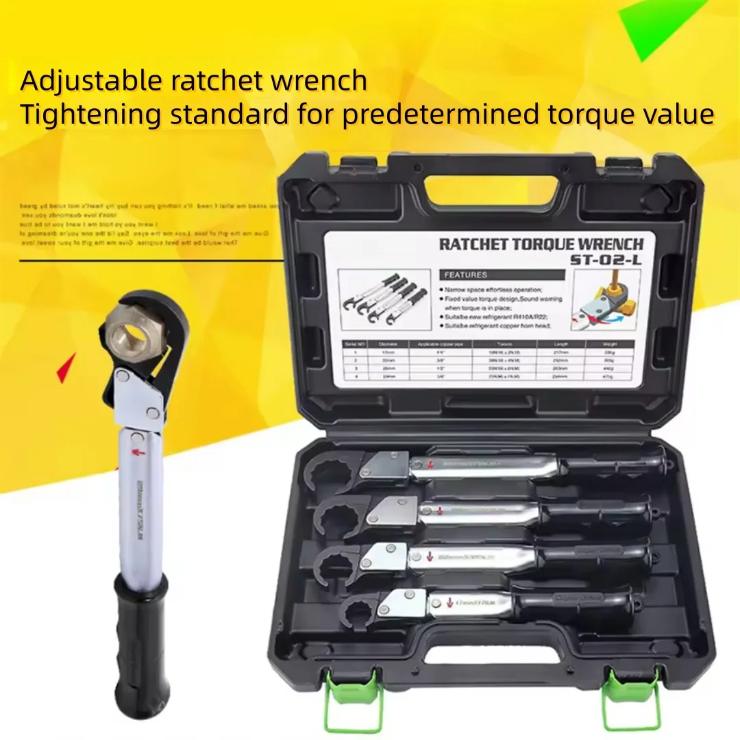 Ratchet torque wrench ST-02L high-precision opening spanner spark plug air conditioning repair tool