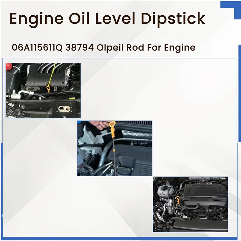 Engine Oil Level Dipstick For  A3 8L1 Tt Skoda Octavia 1.6, 1.8T 06A115611Q 38794 Olpeil Rod For Engine-A74F