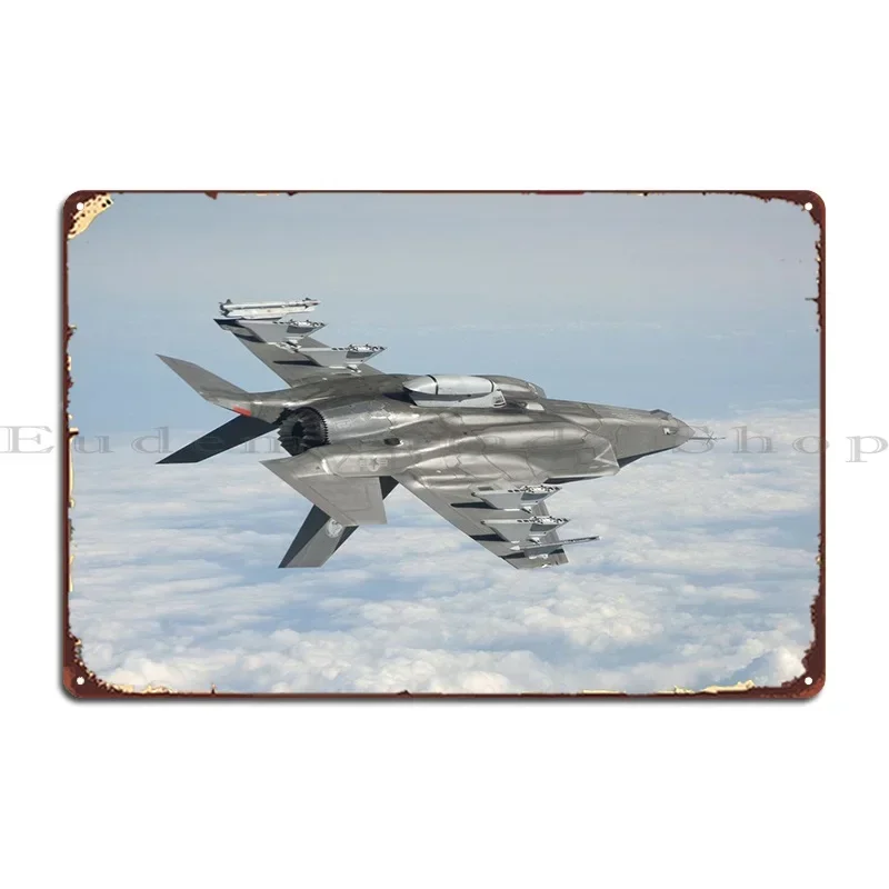 

Металлический знак военного реактивного истребителя F 35, декор для стен гаража, печать бара, жестяная вывеска, плакат