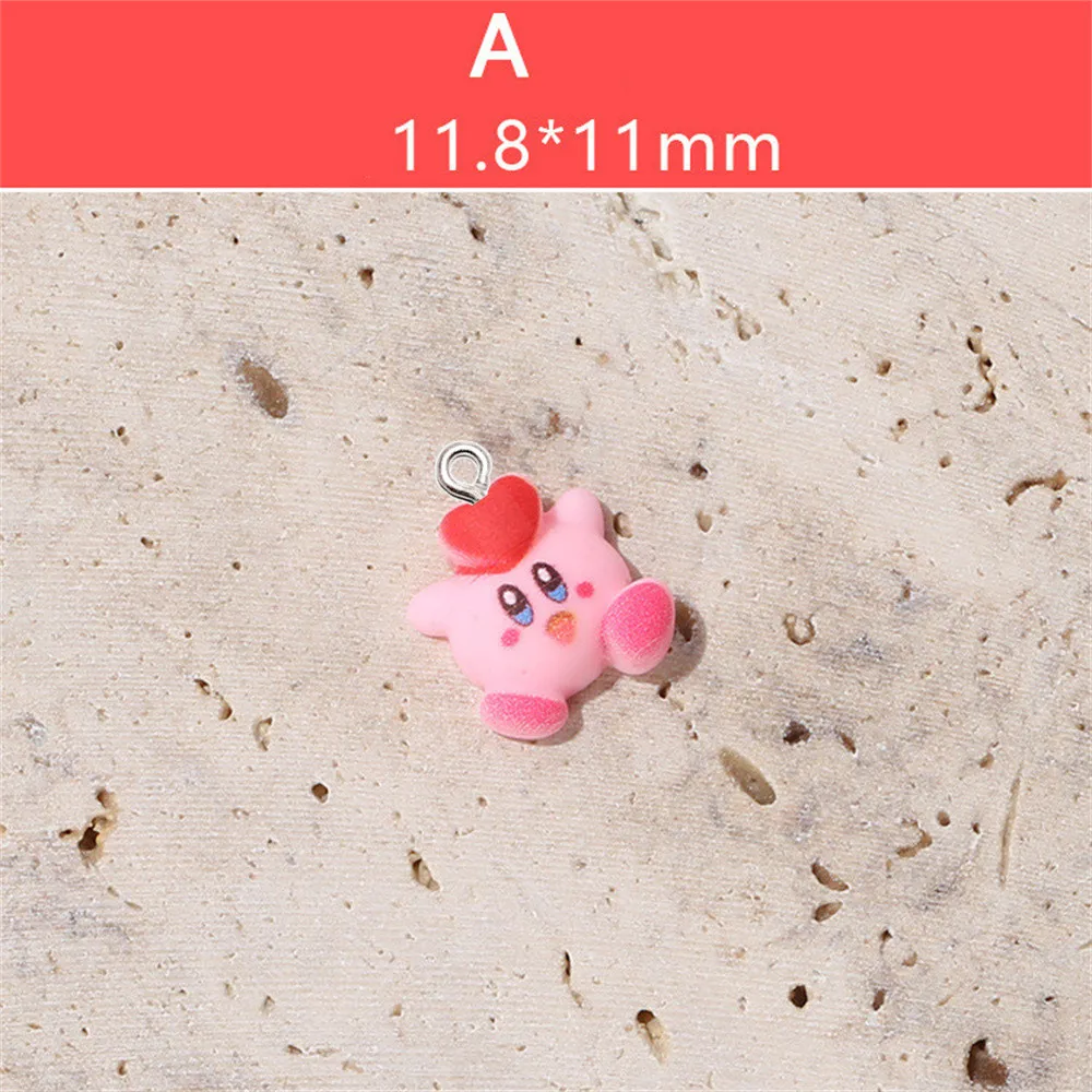 10Pcs Mini Cartoon Doll Resin Charms Children Gifts DIY Jewelry Accessories Women Earring Necklace Bags Key Chain Decor Pendants