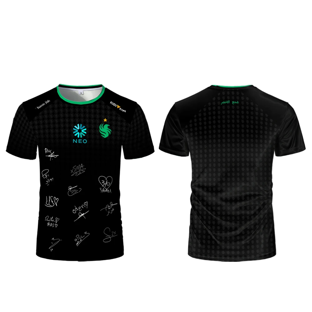 Niko Jersey T-shirt 2025 New CS2 Esports CSGO Falcons Team Training T-shirt Unisex Streetwear Summer Oversized Game Fans Uniform