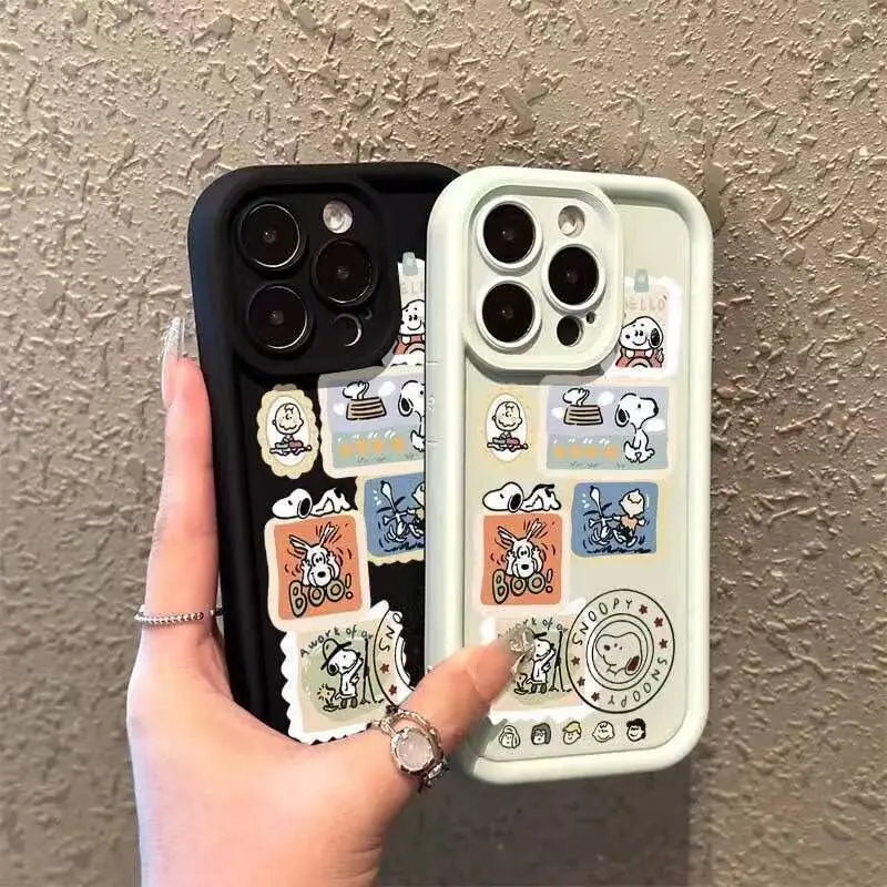 S-Snoopy لطيف الكلب جراب هاتف لموتورولا موتو إيدج 40 50 برو فيوجن الترا G85 G35 G75 G05 G84 G15 G34 G54 E14 غطاء سيليكون #6