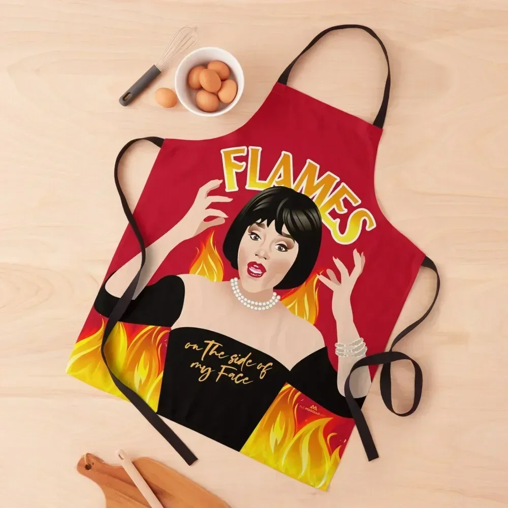 

Flames Apron Funny House Things For Home And Kitchen Household Items Woman Kitchens Apron