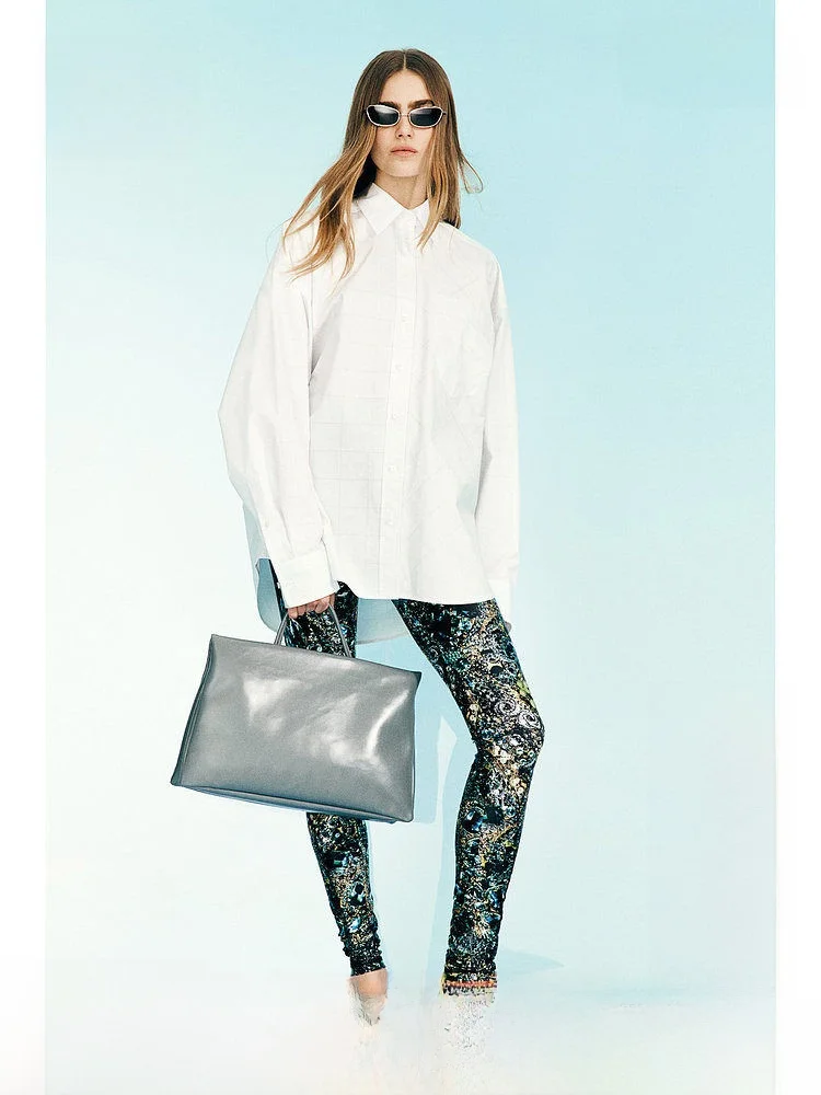 

Women's Cotton Long Sleeve Shirt Batwing Sleeve Summer Fashion Casual Style French Style Turn-down Collar Regular Length