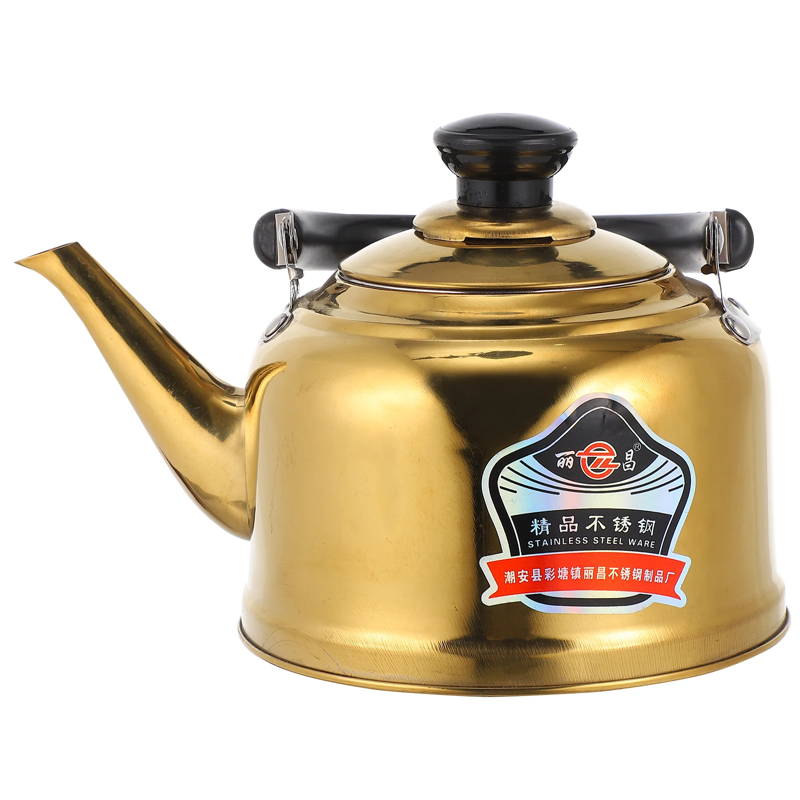 

Stainless Steel Whistling Kettle High Capacity Portable Teakettle Anti Rust Suitable for Gas Electric Stove Outdoor Picnic