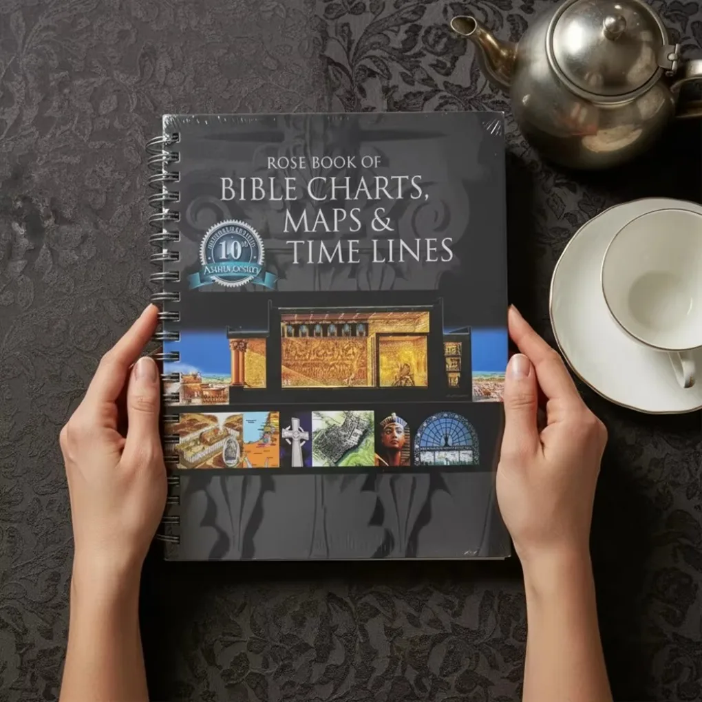 BIBLE CHARTS Spiral Notebook Time Management Travel Scenery Planner Durable Coil Binding 180 Degree Lay Flat Design