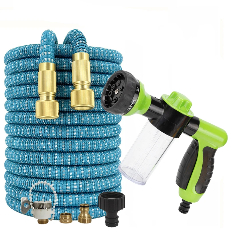 Gardening Tools Used - สายยางมหัศจรรย์ขยายได้ 3 เท่า, ปืนฉีดโฟมอเนกประสงค์, สายยางมหัศจรรย์, ใช้สำหรับรดน้ำต้นไม้ในสวน