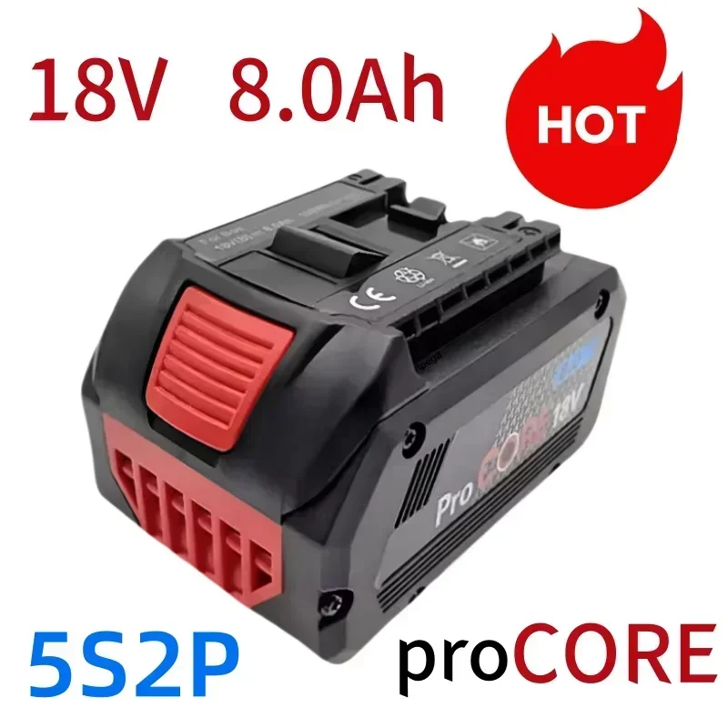 

18V 5S2P Suitable for Bosch Professional lpega Cordless Tool BAT618 BAT609 GBA18V80 21700 Battery ProCORE Replacement Battery