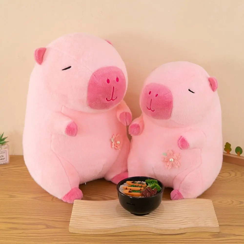 

Simulation Pink Cherry Capibara Plush Doll Cute Doll Soft Sport Capibara Plush Toys 30cm/40cm/50cm Cloth Doll