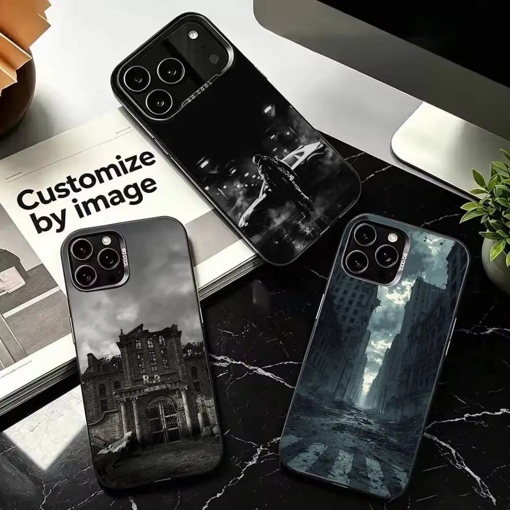 resident evil requiem Shockproof Silver Protective Phone Cover, Suitable for iPhone 11,12,13,14,15,16,17,Plus,Pro,Mini,Max