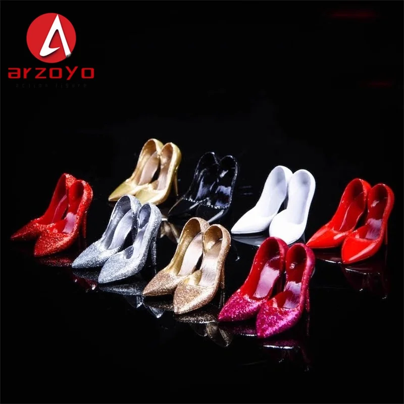 NRTOYS NR12 1/6 échelle femme chaussures à talons fins paillettes talons hauts modèle adapté 12 ''TBLeague JIAOU soldat figurine corps