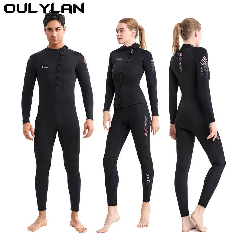 

Oulylan Spearfishing Wetsuits One Piece Full Body Diving Suit Jumpsuit 3MM Neoprene Wetsuit 2024 Women Men High Elastic Surfing