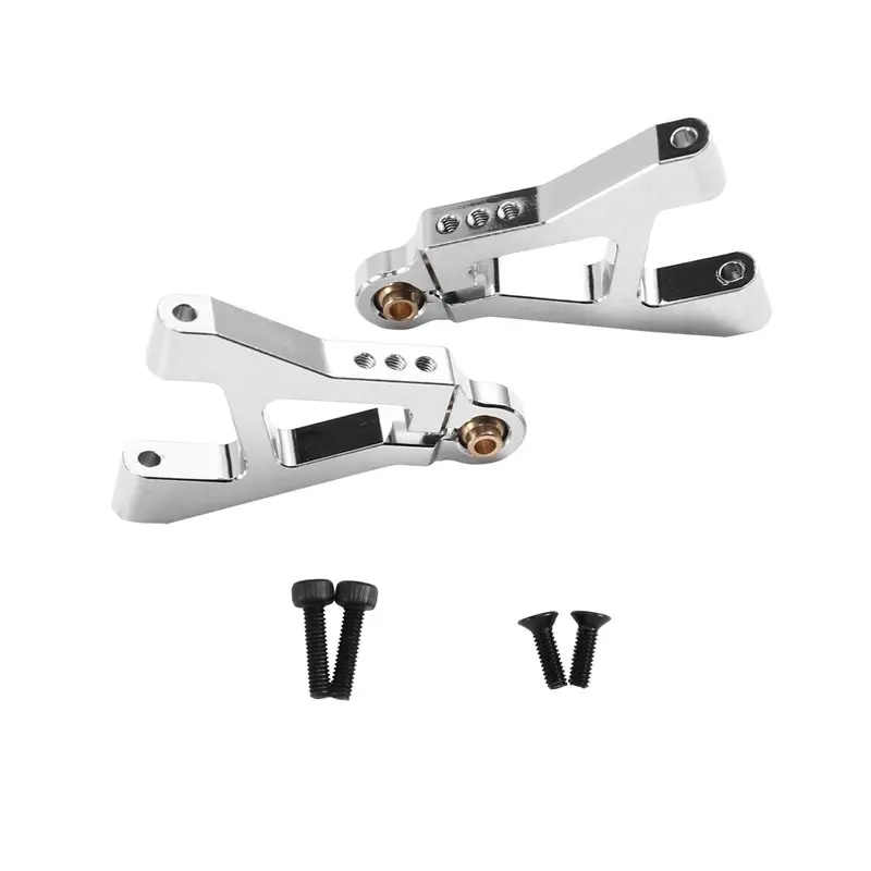A04F-argent pour MJX 1/14 RC voiture mise à niveau avant inférieur bras oscillant Kit-modèles compatibles 14301/14302 14303 14304 accessoires