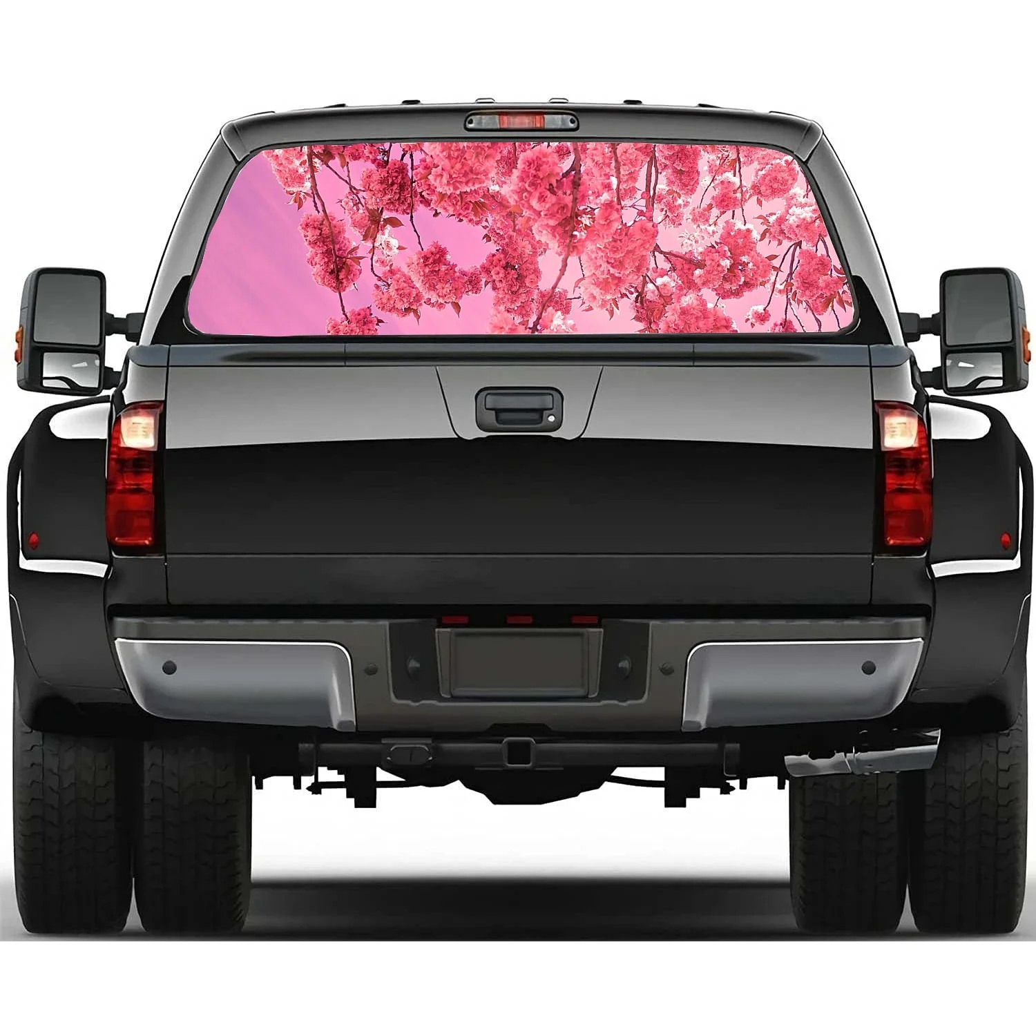 

Cherry Blossom Car Window Stickers Vinyl Translucent Decorative Truck Stickers Paint Film Car Decal Stickers