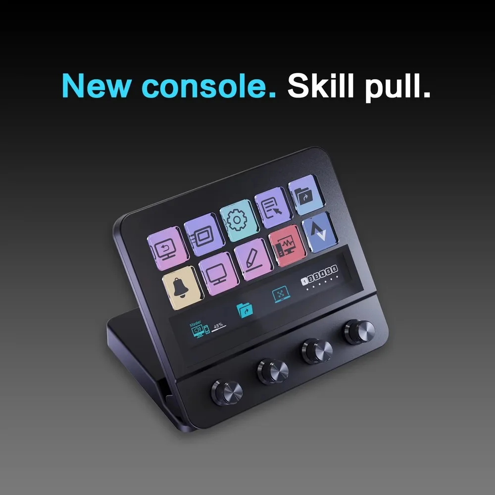 MiraBox Stream Deck Gaming Controller 4 Audio Dials Live Content Creation Streaming