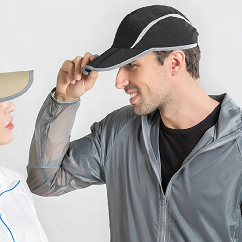 

Sun Protection Hat Premium Nylon Running Hat Men Women Breathable Quick Dry Foldable Brim for Cycling Hiking