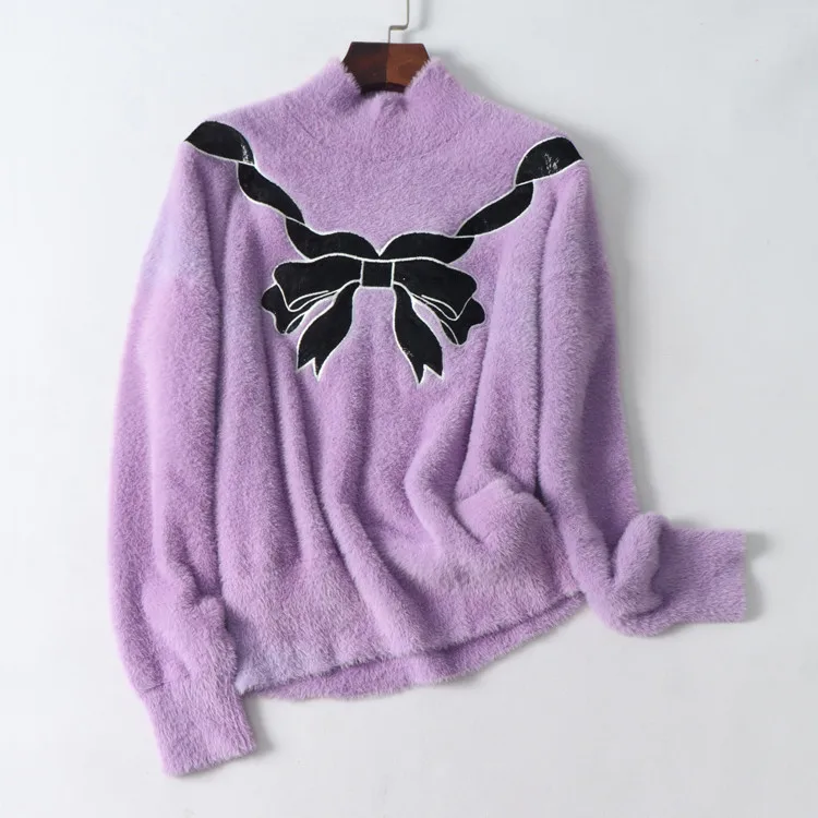 

Модный свитер с модным узлом, модный трикотаж, молодежный дизайн, осень-зима, сезонный женский премиум-класса