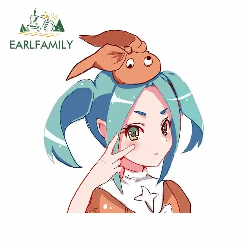 EARLFAMILY 13cm x 12.2cm for Cute Anime Loli Kawaii Motorcycle Car Personality Caravan Decal Window Stickers Vinyl Car Stickers image 3