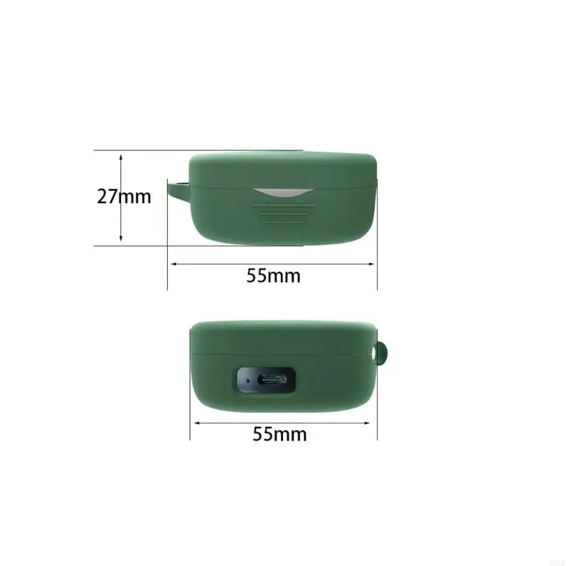 A9LF ซิลิโคนสำหรับฝาครอบป้องกันเชลล์สำหรับ SoundPeats trueair2/2+ หูฟังสำหรับเคส