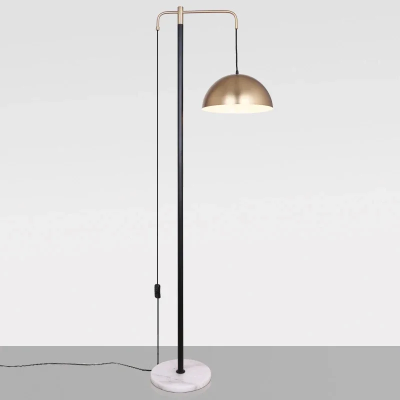 Imagem -02 - Nordic Moderno Led Lâmpada de Assoalho Criativo Lâmpada pé para Sala Estar Quarto Decoração Lâmpada Luxo Lâmpadas Chão com Base Mármore