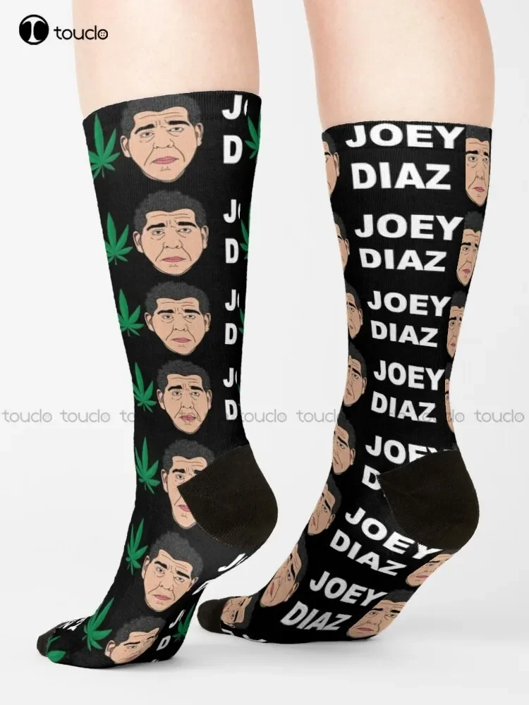Joey Diaz Weed Socks Softball Socks Women Unisex Adult Teen Youth Socks Christmas Gift Custom Hd High Quality 360° Digital Print