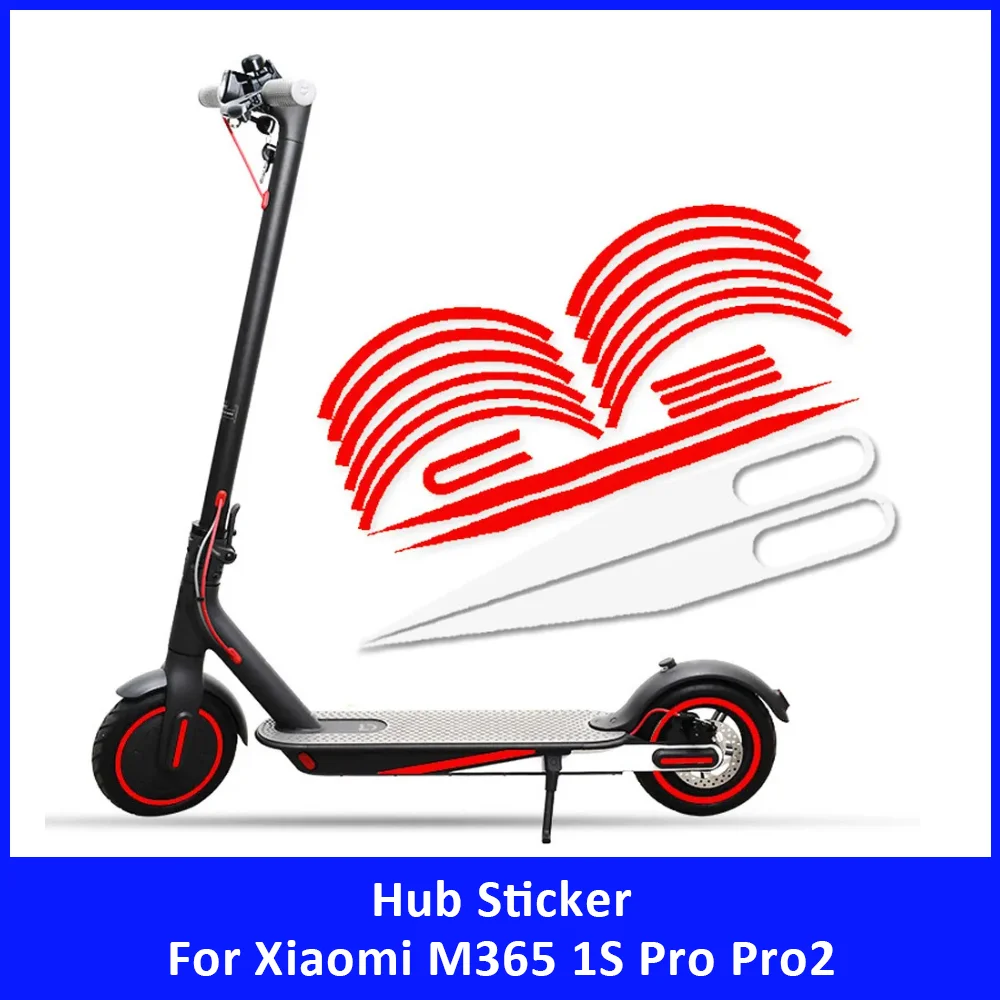 

Reflective Wheel Hub Stickers for Xiaomi M365 1S Pro Pro2 Scooter Waterproof Protective Warning Decoration Strip Accessories