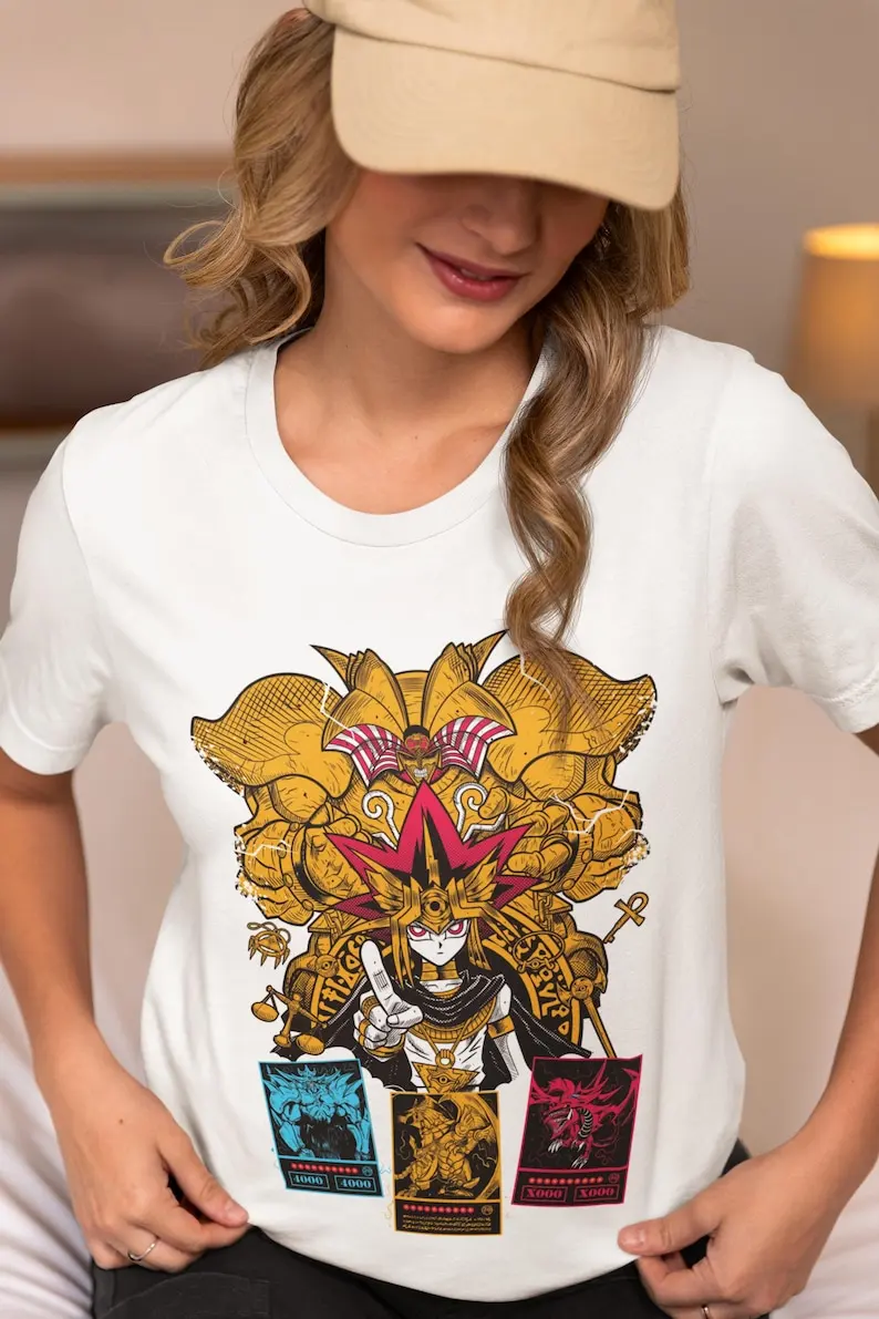 Legendary Card Duel Unisex T-shirt - Japanese Anime Manga Style, Epic Battle Aesthetic, Otaku Apparel, 90s Era Design