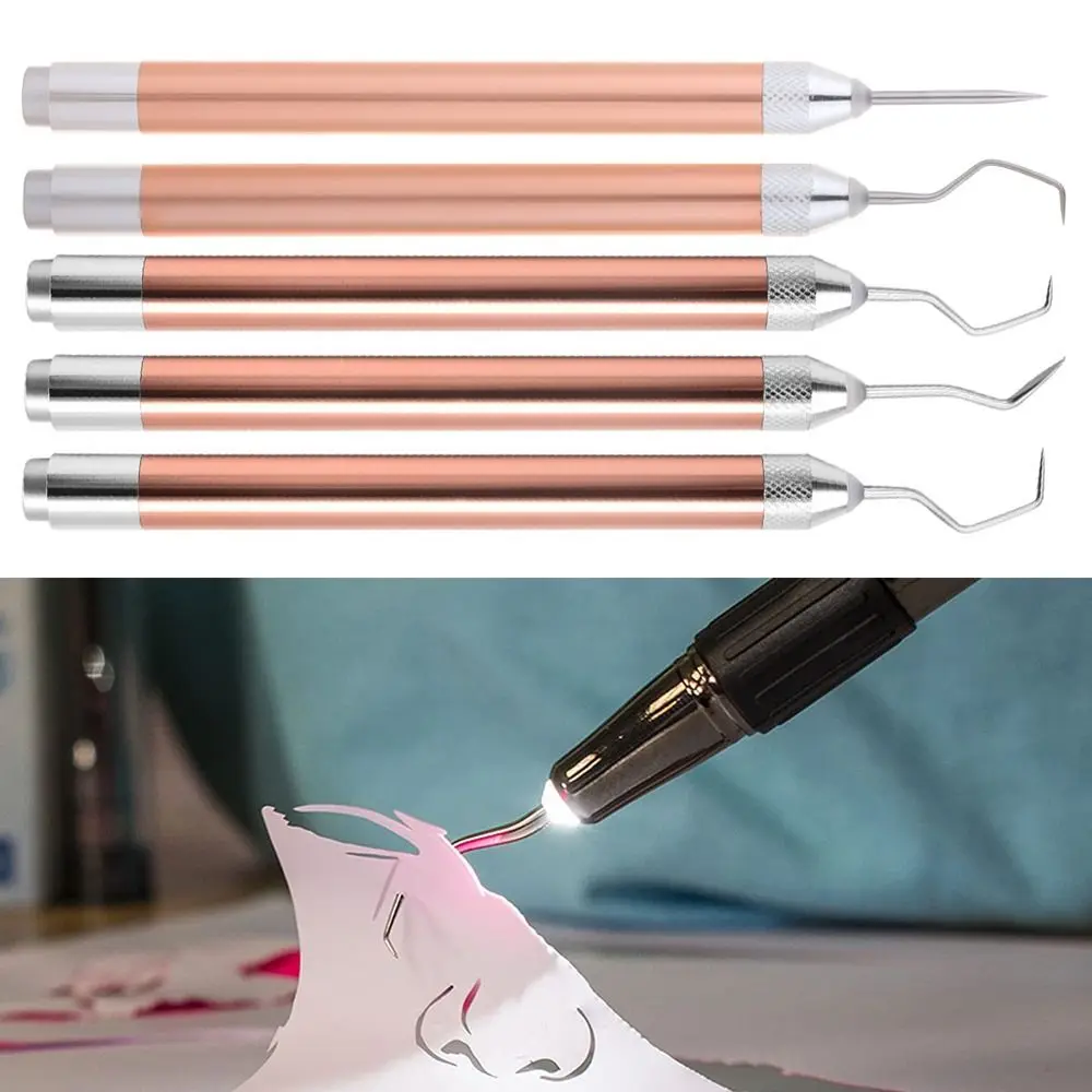 Craft Iron-on Project Cutter DIY Carving Tool With LED Light Weeding Pen With Hooks Vinyl Weeding Pen Installation