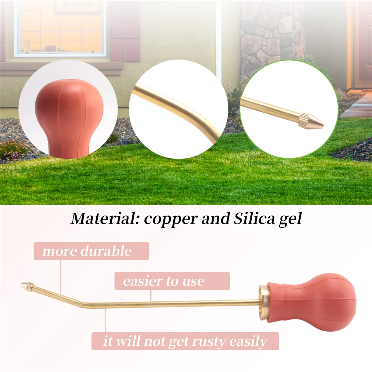 

A06K Bulb Duster Pesticide Duster Insecticide Applicator Dispenser For Insecticides Pesticides