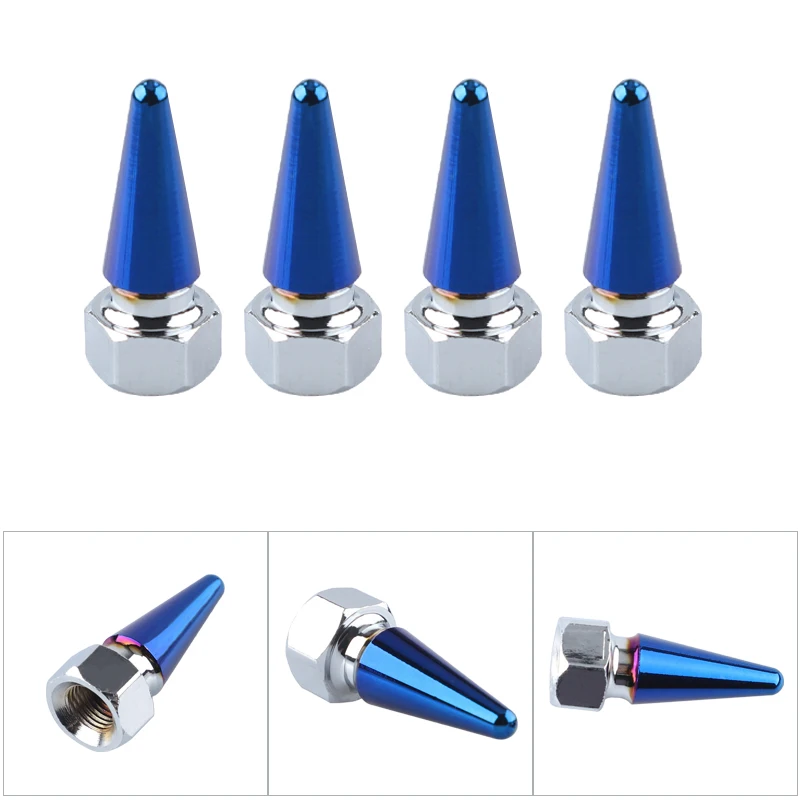 4pcs Alloy Aluminum Tire Valve Caps For Car Bike Motorcycle Valve Stem Covers Wheel Air Protection Cap Car Styling  Accessories