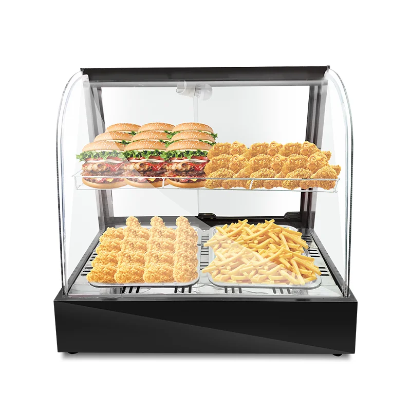 

Commercial Restaurant Hotel Glass Food Display Cabinet Food Warming Display Cabinet Food Warmer