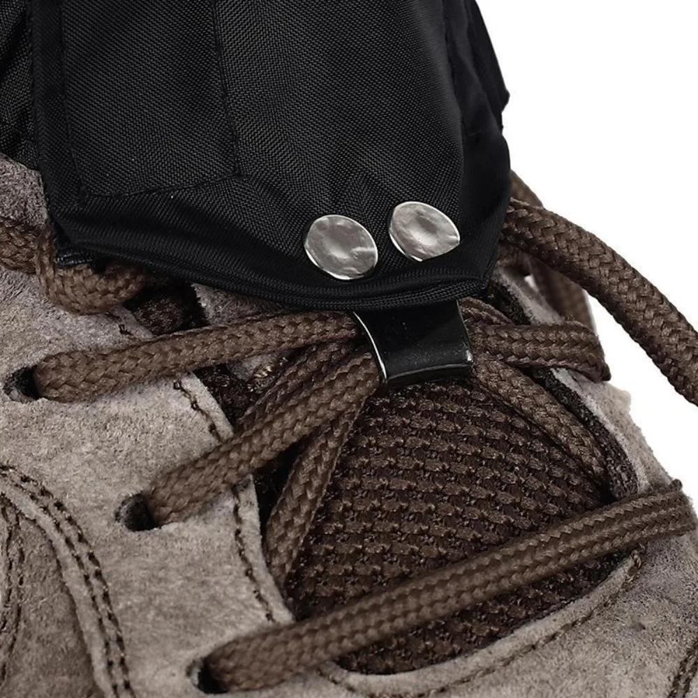 Polainas de perna de inverno ao ar livre de tubo longo manter quente calças à prova dwaterproof água sapatos capa com zíper cinta elástica pernas proteção guardas