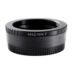 K&F CONCEPT Lens Adapter Ring for M42 Lens to Nikon Mount with Glass Cap for Nikon AI F D5100 D700 D300 D800 D90 DSLR Camera
