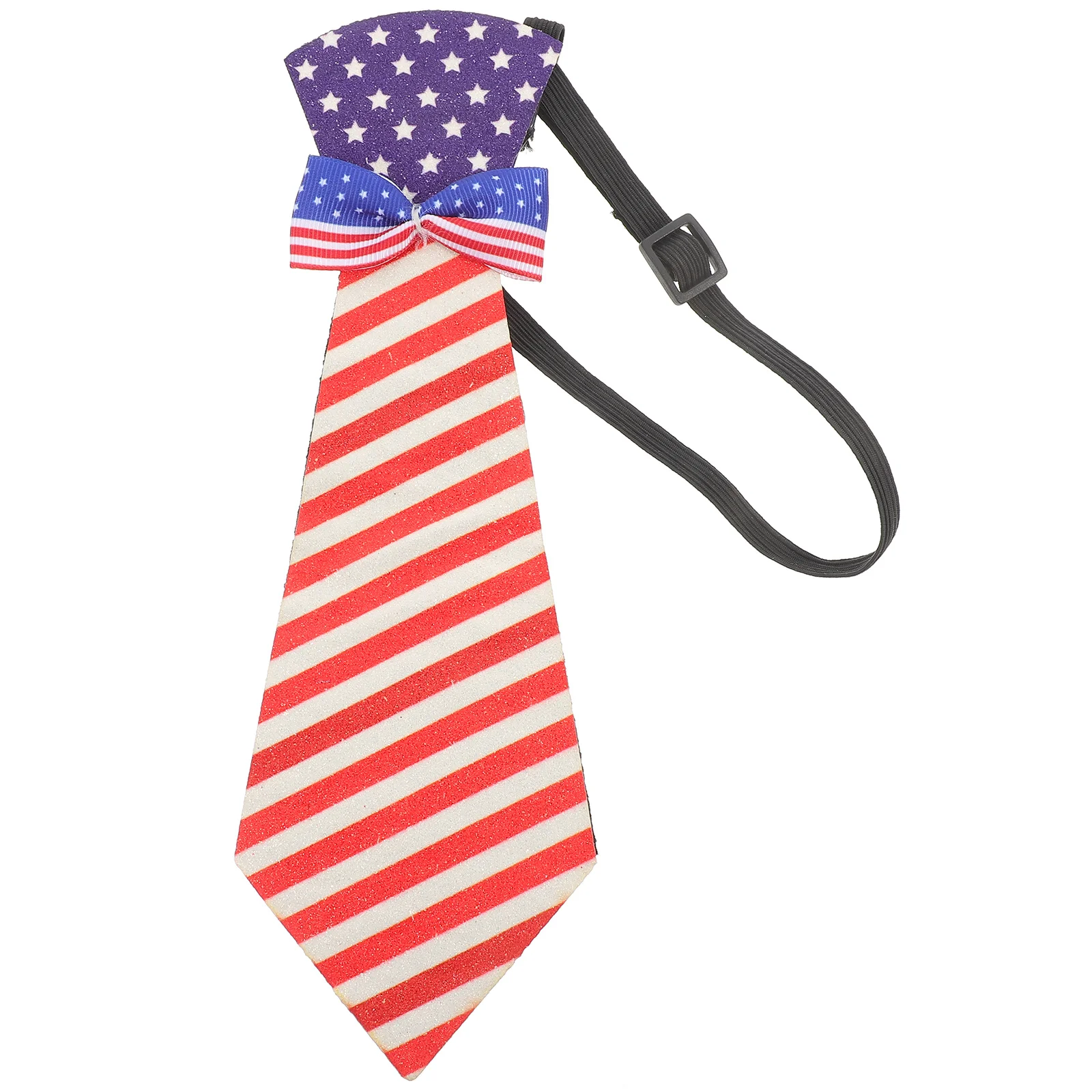 Corbata decorativa para fiesta, disfraz del Día de la independencia, corbata ligera, accesorio patriótico de EE. UU., traje de Cosplay para banquete de graduación